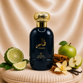 Set of four oriental men's perfumes by ZEIRA including Tahir, Al Maliki, Taseer, and Oud Modern with elegant bottles.