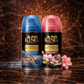 Set of 2 ZEIRA ambient sprays featuring Mediterranean and Magnolia scents, with elegant bottles and spray nozzles.