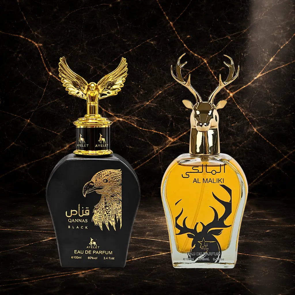 Set 2 Parfumuri Orientale Barbatesti - Qannas Black + Al Maliki