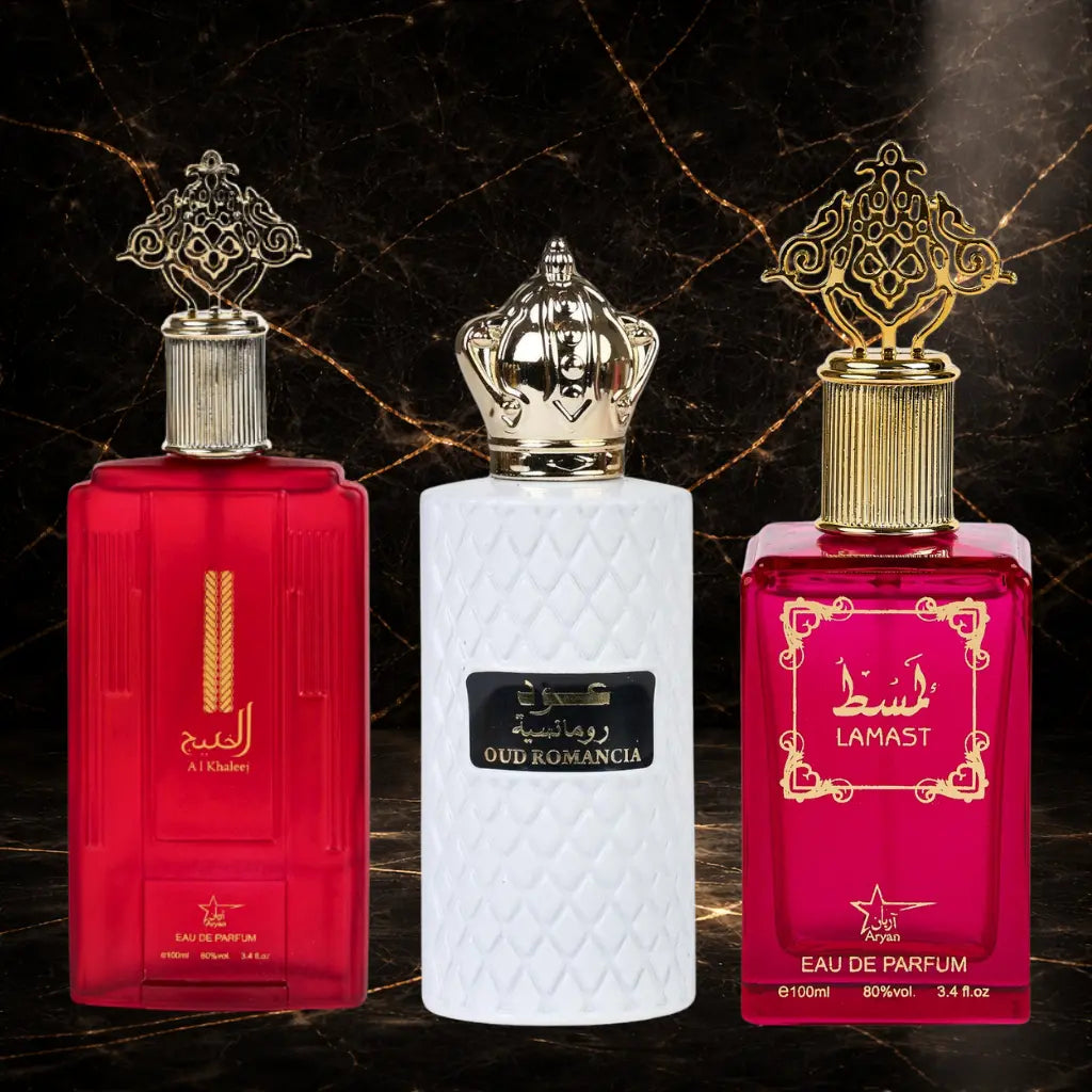 Set 3 Parfumuri Orientale Dama - Al Khaleej + Oud Romancia + Lamast