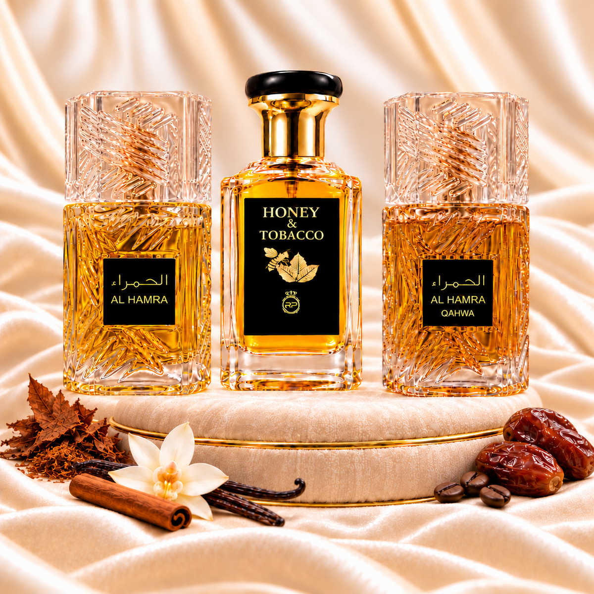 Set 3 Parfumuri Orientale Barbatesti - Honey Tabacco + Hamra Collection