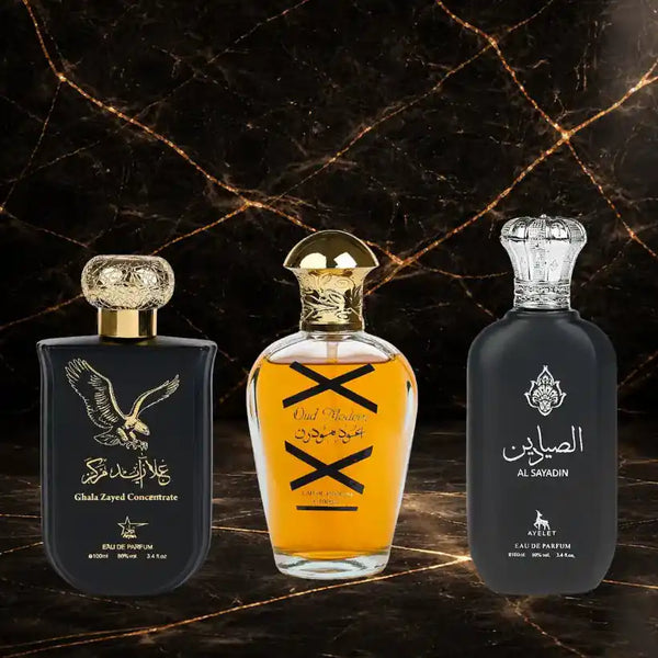 Set 3 Parfumuri Orientale Barbatesti - Ghala Zayed + Oud Modern + Al Sayadin - ZEIRA
