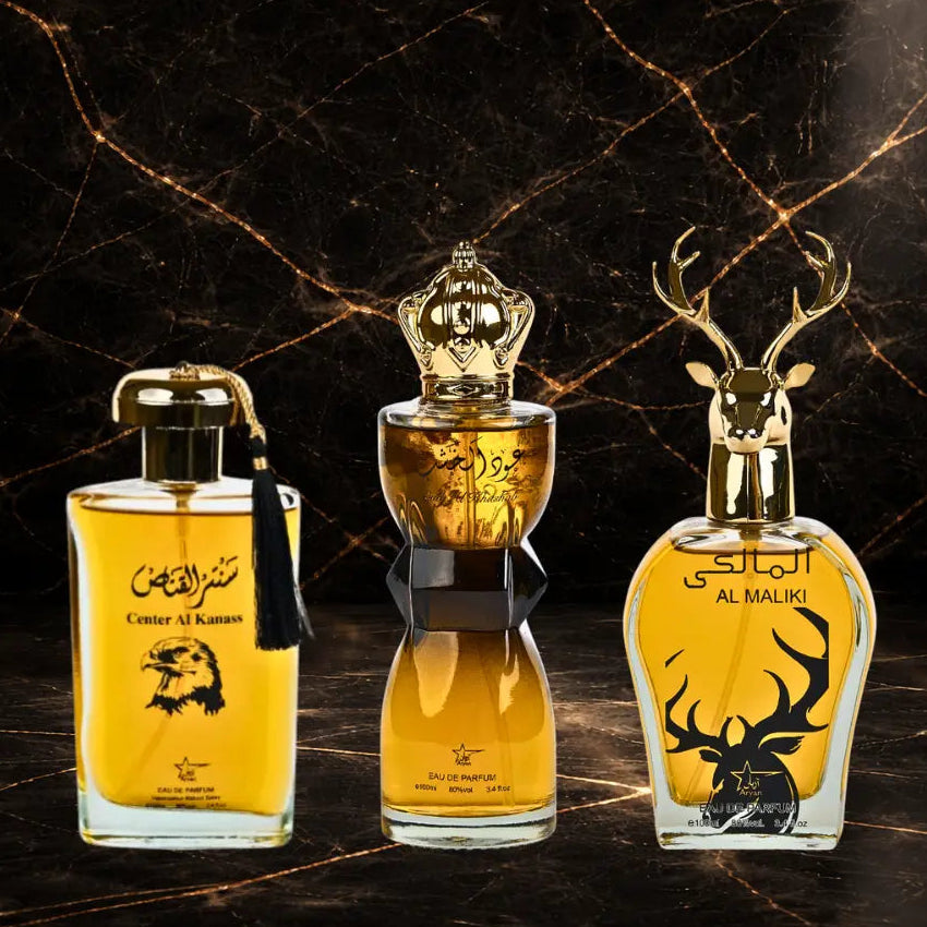 Set 3 Parfumuri Orientale Barbatesti - Oud Al Khashab + Al Maliki + Center Al Kanass - ZEIRA