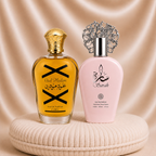 Set of two oriental perfumes for women and men by ZEIRA, featuring Sarah and Oud Modern fragrances.