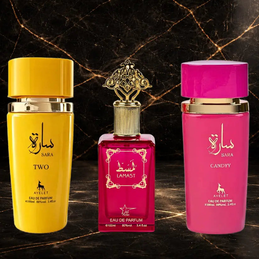 Set 3 Parfumuri Orientale Dama - Sara Candy + Sara Two + Lamast - ZEIRA