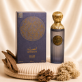 Qissah Grey Parfum Oriental by ZEIRA, 100 ml bottle with elegant design, showcasing the luxurious fragrance packaging.