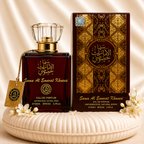Set of two women’s oriental perfumes by ZEIRA, Sama Al Emarat Khususi and Lailat Al Ahlam, featuring elegant perfume bottles.