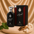 Al Sayadin Parfum Oriental Barbatesc 100ml bottle by ZEIRA, featuring a decorative glass container with a gold cap.