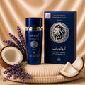 ZEIRA Apollo Mane Blue Parfum Oriental for men, 100 ml bottle with sleek design and blue accents.
