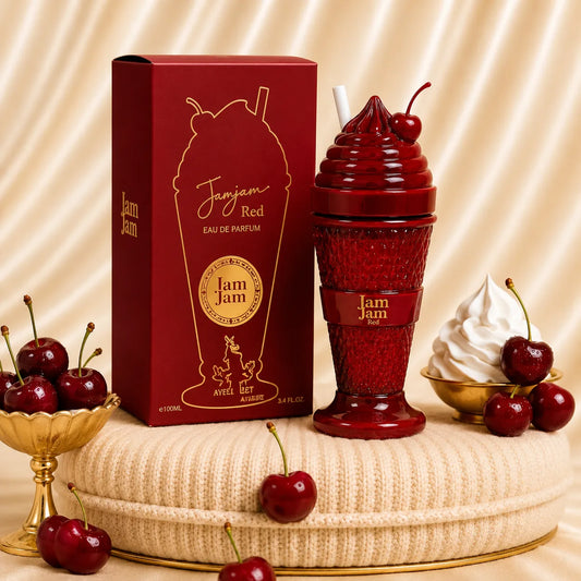 Set 4 Parfumuri Orientale (2x Dama + 2x Barbat) - JamJam red/pink + 2 x Al Hamra
