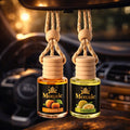 Set of two ZEIRA auto odorizer sprays with peach and melon scents, designed to freshen car interiors with natural fragrances.