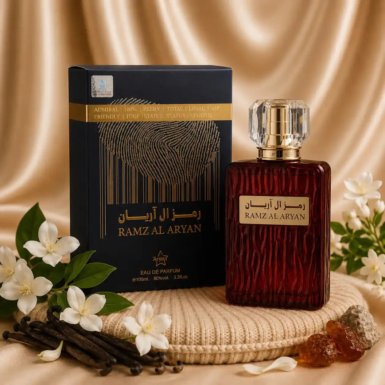 Ramz al Aryan Oriental Dama perfume bottle by ZEIRA, 100 ml, elegant design with a luxurious fragrance for women.