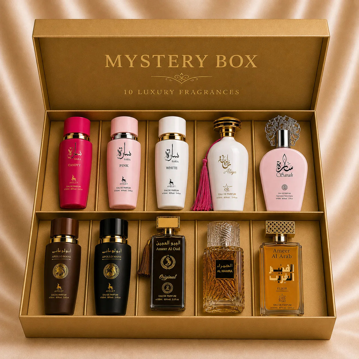 Mystery Box VIP - 10 PARFUMURI ARABESTI DE TOP + TRANSPORT GRATUIT