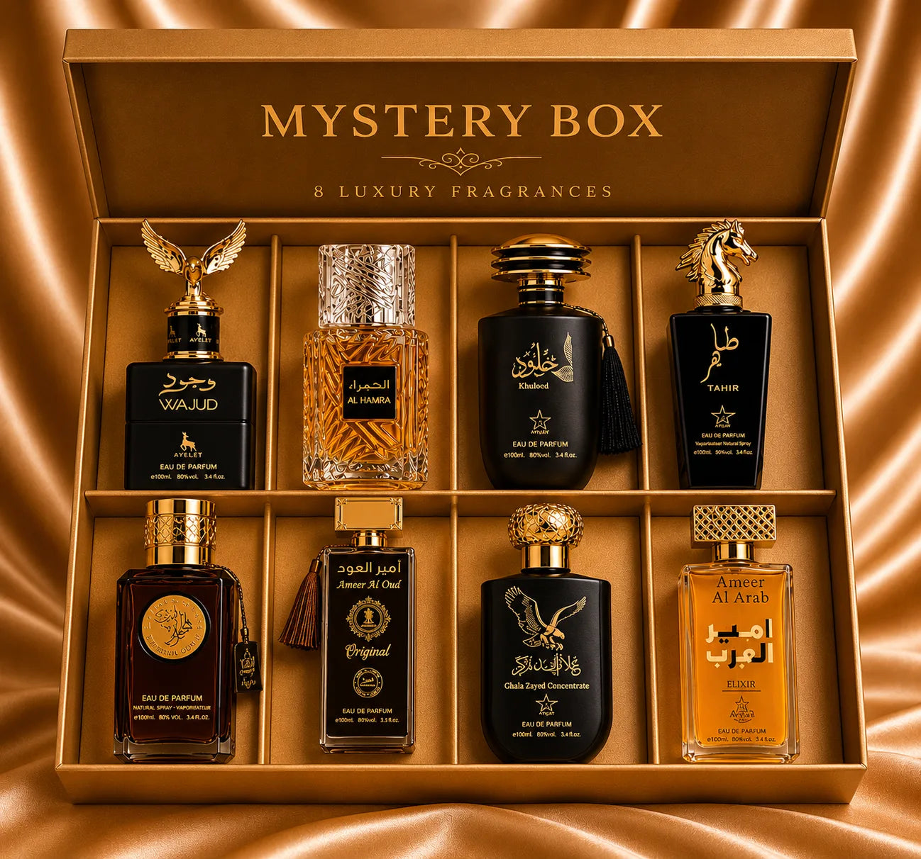 Set 8 Parfumuri Orientale 100 ml barbatesti - Mystery Box + TRANSPORT GRATUIT