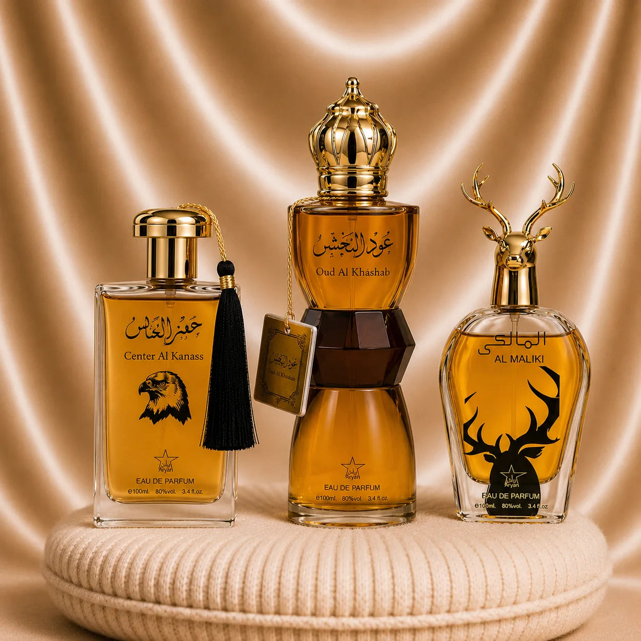 Set 3 Parfumuri Orientale Barbatesti - Oud Al Khashab + Al Maliki + Center Al Kanass
