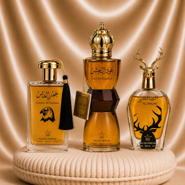 Set 3 Parfumuri Orientale Barbatesti - Oud Al Khashab + Al Maliki + Center Al Kanass