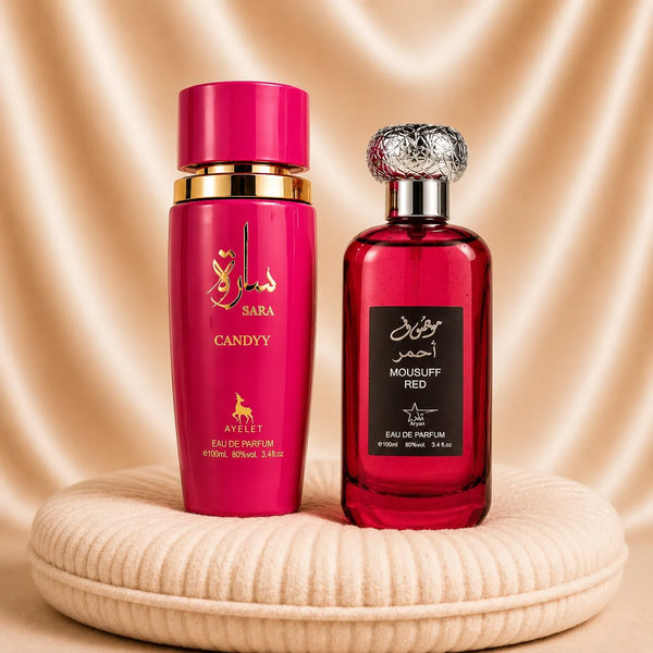 Set 2 Parfumuri Orientale Dama - Sara Candy + Mousuff Red