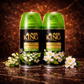 Set of two ZEIRA ambient sprays featuring lily of the valley and jasmine fragrances, displayed in elegant bottles.