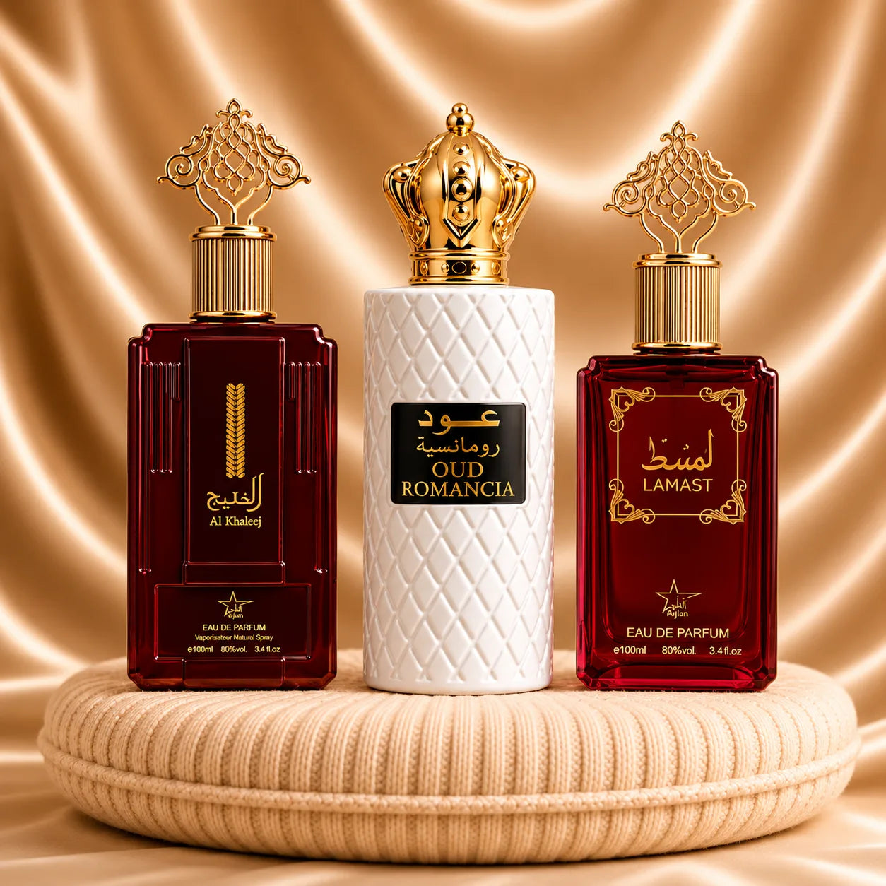 Set 3 Parfumuri Orientale Dama - Al Khaleej + Oud Romancia + Lamast