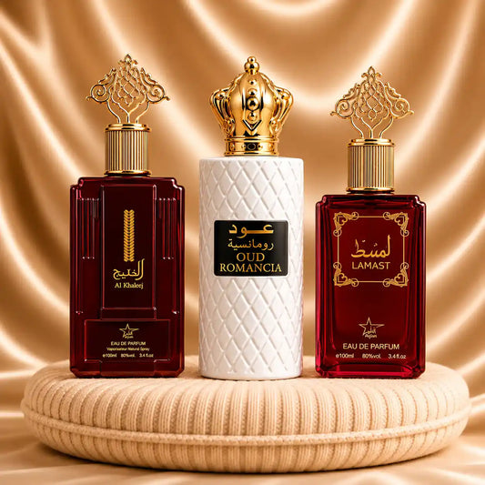 Set 3 Parfumuri Orientale Dama - Al Khaleej + Oud Romancia + Lamast