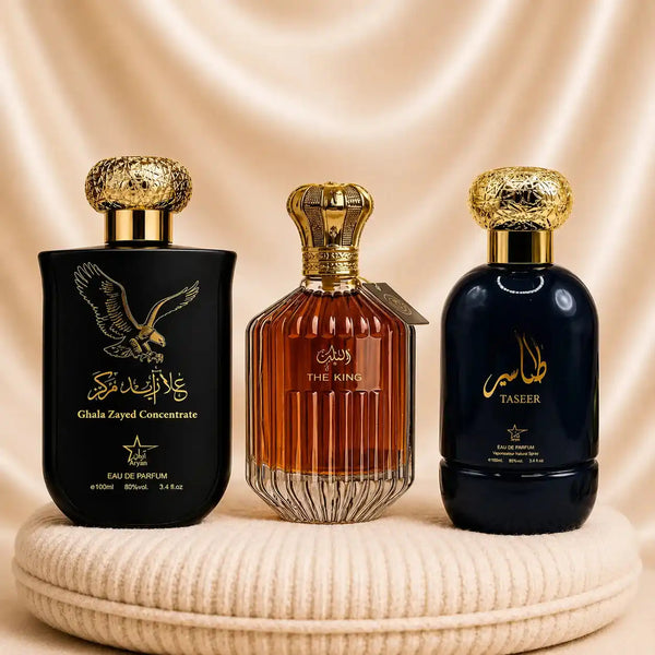 Set 3 Parfumuri Orientale Barbatesti - Ghala Zayed Concentrate + The King + Taseer