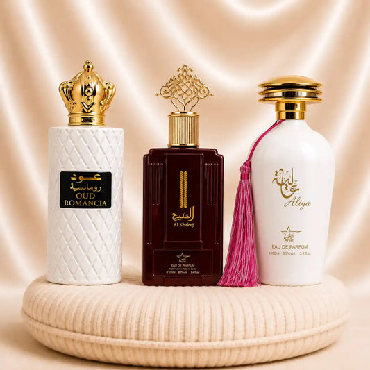 Set 3 Parfumuri Orientale Dama - Oud Romancia + Al Khaleej + Aliya
