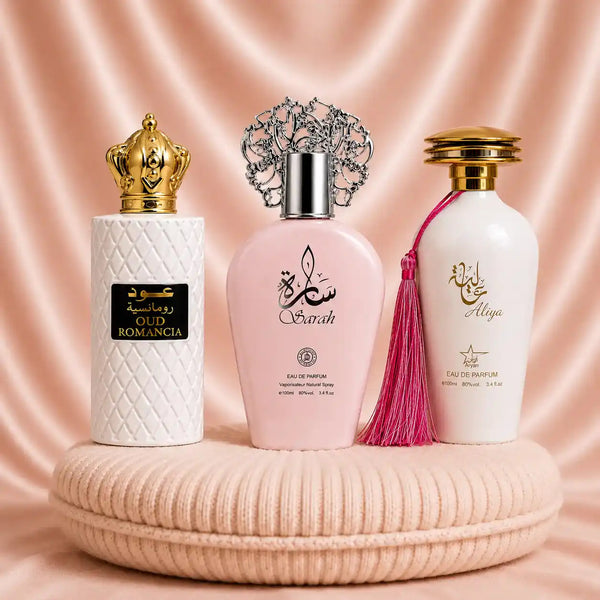 Set 3 Parfumuri Orientale Dama - Oud Romancia + Sarah + Aliya