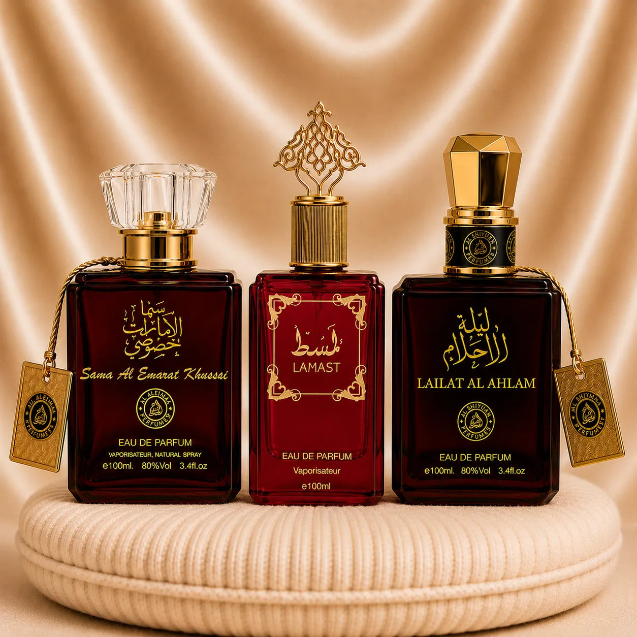 Set 3 Parfumuri Orientale Dama - Sama Al Emarat + Lamast + Lailat Al Ahlam