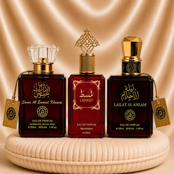 Set 3 Parfumuri Orientale Dama - Sama Al Emarat + Lamast + Lailat Al Ahlam