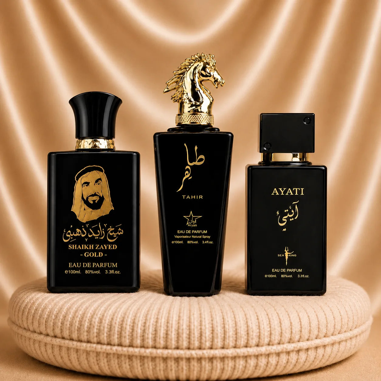 Set 3 Parfumuri Orientale Barbatesti - Sheikh Zayed Gold + Tahir + Ayati