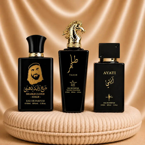 Set 3 Parfumuri Orientale Barbatesti - Sheikh Zayed Gold + Tahir + Ayati