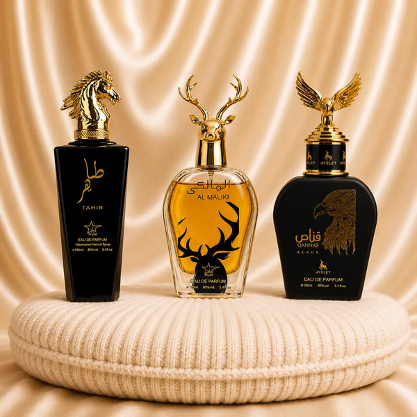 Set 3 Parfumuri Orientale Barbatesti - Tahir + Al Maliki+ Qannas Black
