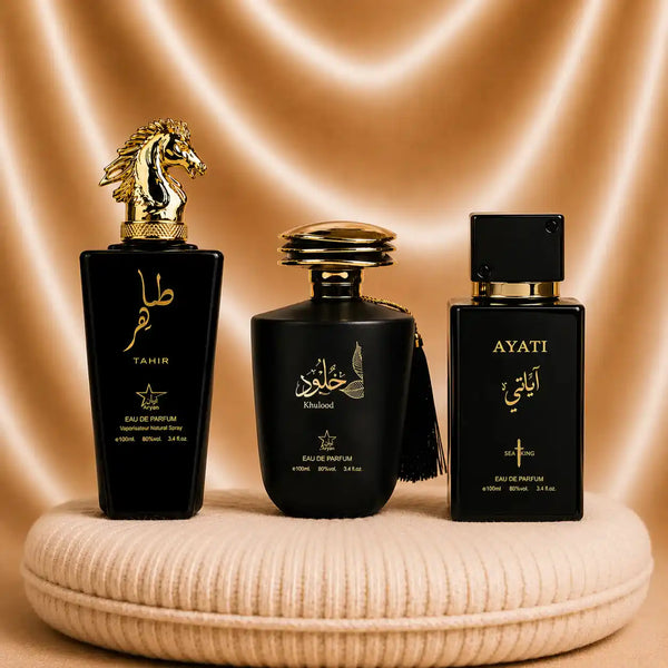 Set 3 Parfumuri Orientale Barbatesti - Tahir + Khulood + Ayati