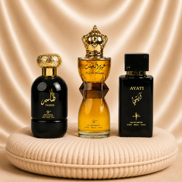 Set 3 Parfumuri Orientale Barbatesti - Taseer + Oud Al Khashab + Ayati
