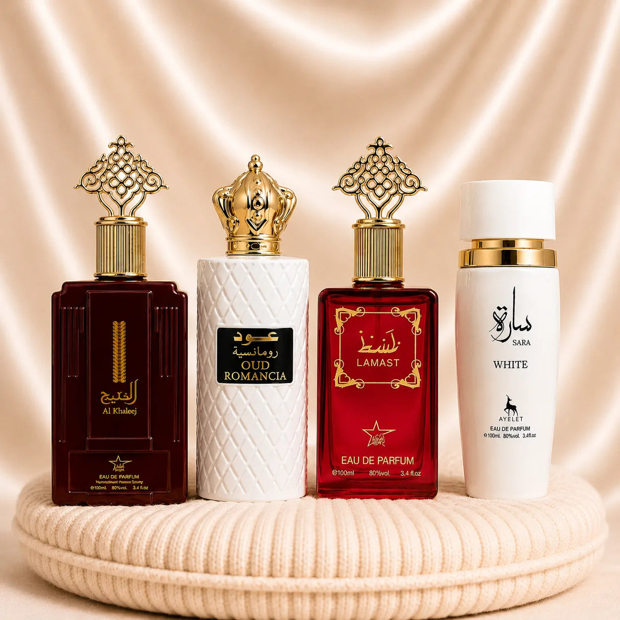 Set 4 Parfumuri Orientale Dama - Al Khaleej + Oud Romancia + Lamast + Sara White