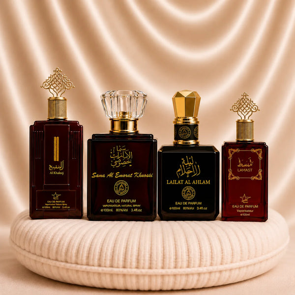 Set 4 Parfumuri Orientale Dama - Al Khaleej + Sama Al Emarat + Lailat Al Ahlam + Lamast