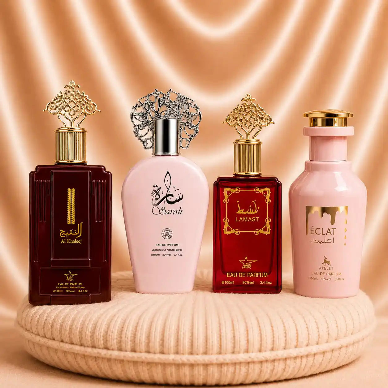Set 4 Parfumuri Orientale Dama – Al Khaleej + Sarah + Lamast + Eclat