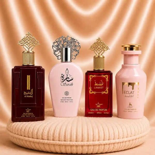 Set 4 Parfumuri Orientale Dama – Al Khaleej + Sarah + Lamast + Eclat