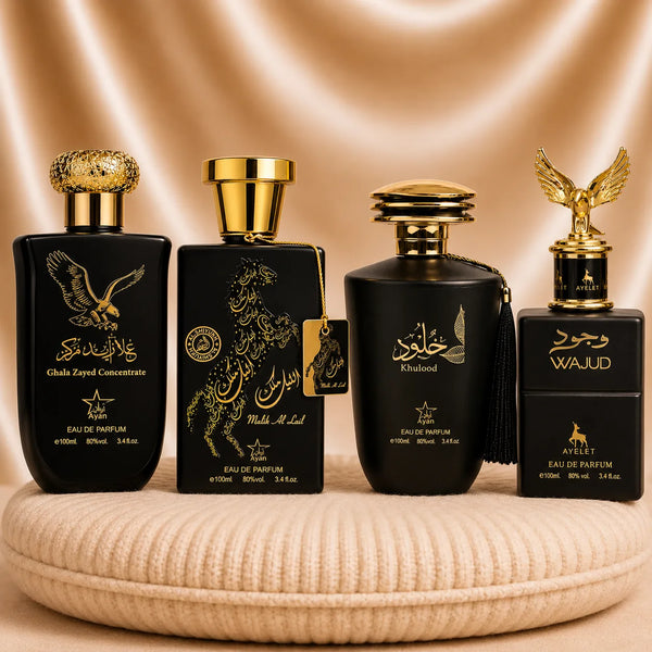 Set 4 Parfumuri Orientale Barbatesti - Ghala Zayed Concentrate + Malik al Lail + Khulood + Wajud