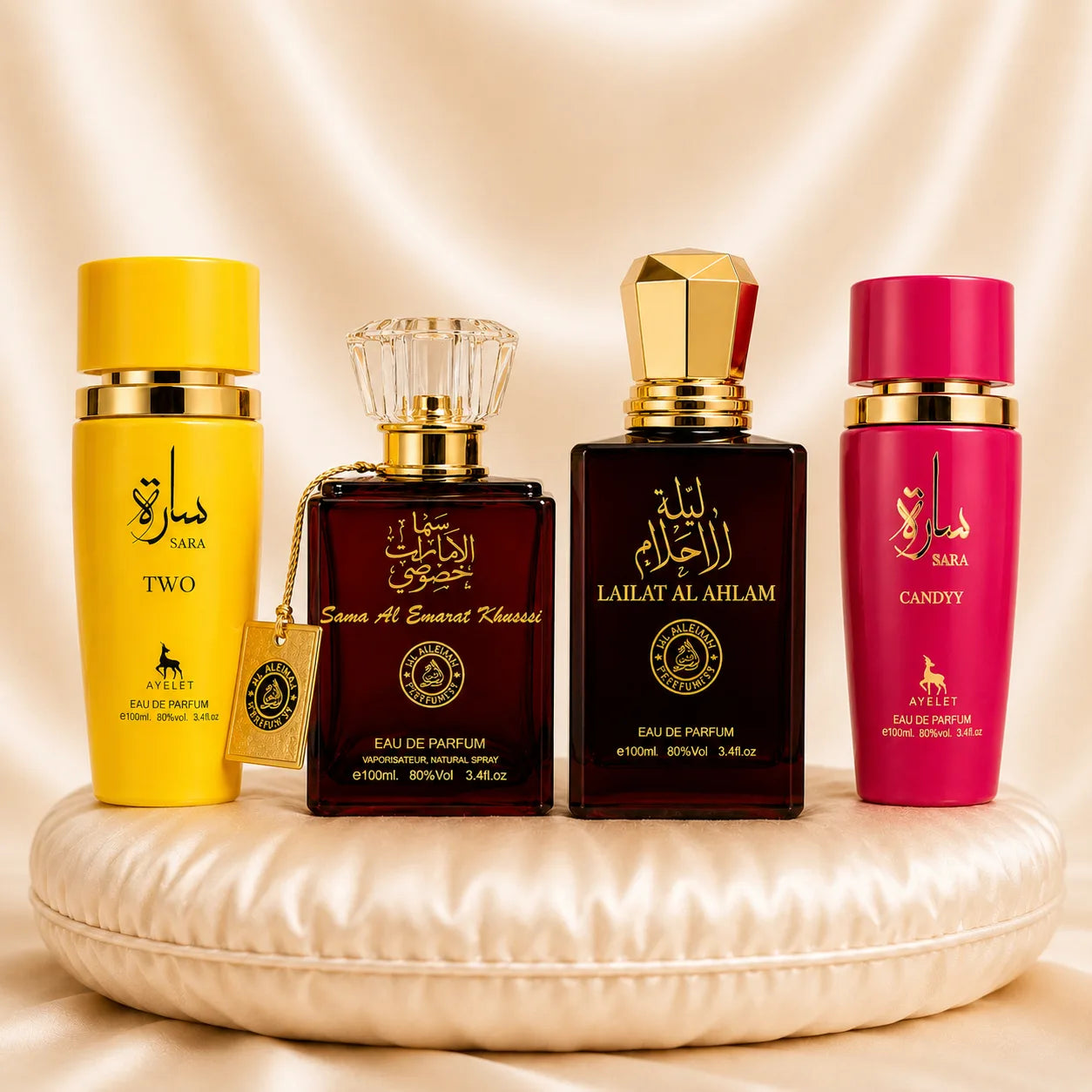 Set 4 Parfumuri Orientale Dama - Sara Two + Sama Al Emarat + Lailat Al Ahlam + Sara Pink