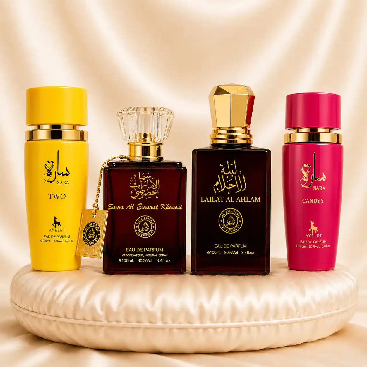 Set 4 Parfumuri Orientale Dama - Sara Two + Sama Al Emarat + Lailat Al Ahlam + Sara Pink