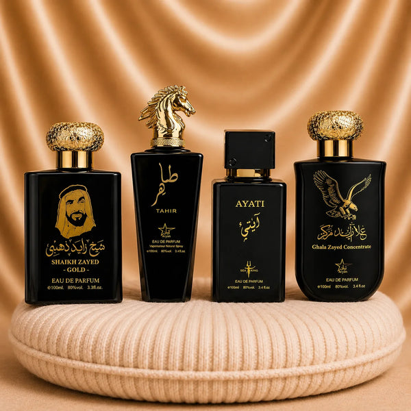 Set 4 Parfumuri Orientale Barbatesti - Sheik Zayed Gold + Tahir + Ayati + Ghala Zayed Concentrate