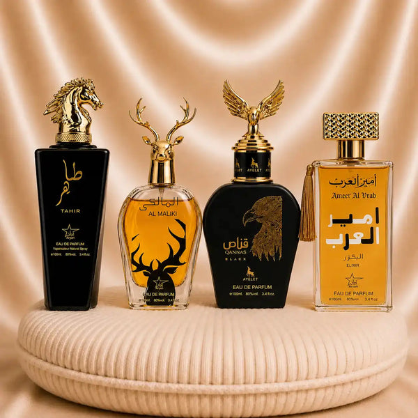 Set 4 Parfumuri Orientale Barbatesti - Tahir + Al Maliki + Qannas Black + Ameer Al Arab Elixir