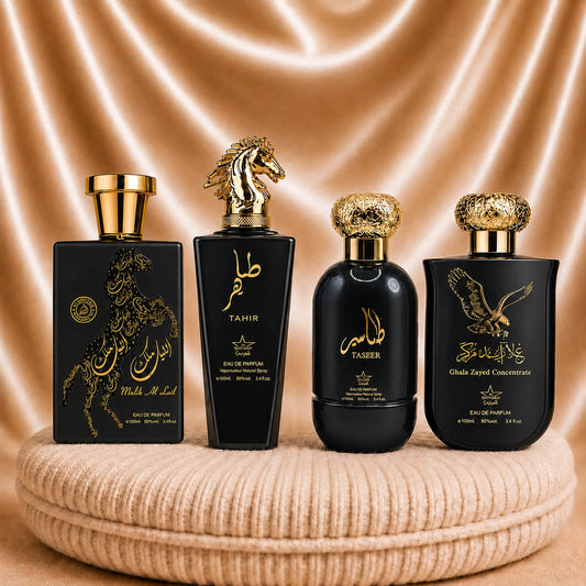 Set 4 Parfumuri Orientale Barbatesti - Tahir + Taseer + Malik Al Lail + Ghala Zayed Concentrate