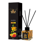 ZEIRA set of 4 ambient perfumes with Mango, Strawberry, Watermelon, Lemon scents in a mosaic room spray bottle.
