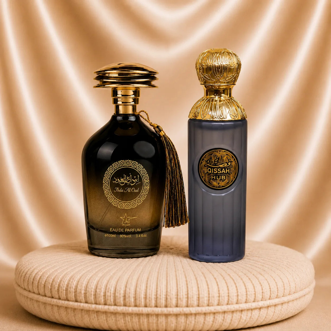 Set 2 Parfumuri Orientale Barbatesti - Ibda Al Oud + Qissah Hub Grey - ZEIRA