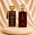 Set of two oriental perfumes for women and men by ZEIRA, featuring Al Khaleej and Ameer Al Oud original fragrances.